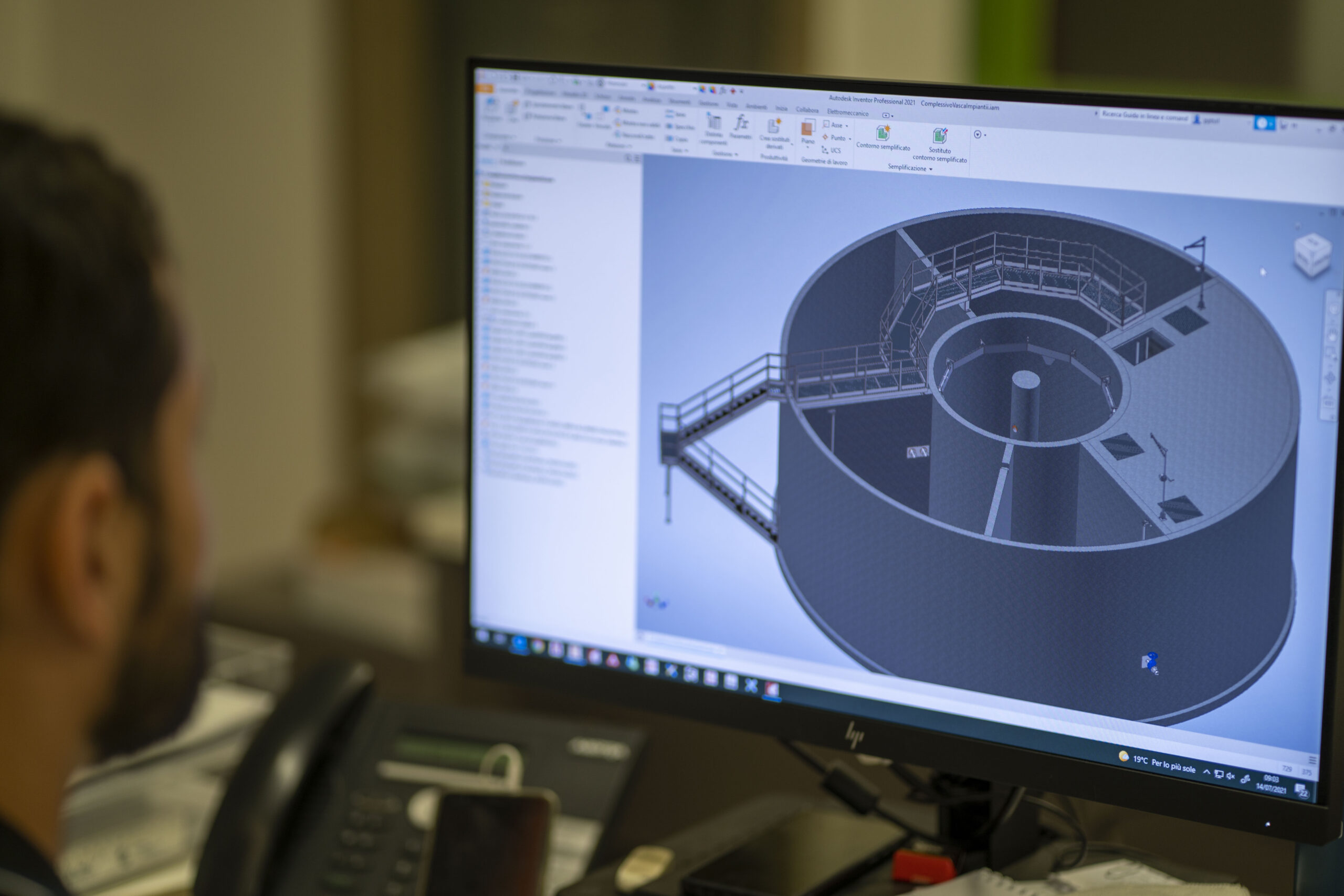 Progettazione tecnica tridimensionale di un impianto