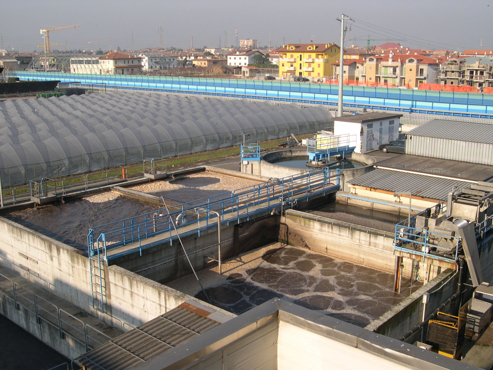 Impianto di trattamento delle acque in esercizio